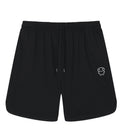 Black athletic shorts featuring a Lil Alien Bae graphic.  