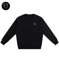 Black heavyweight cotton sweatshirt featuring a small Lil Alien Bae chest graphic.