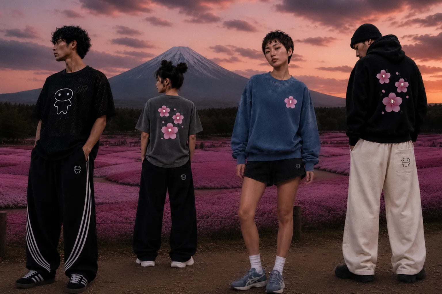 Lil ALien Bae In Bloom Collection featured at Fuji Shibazakura Festival.  