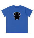 Youth blue cotton T-shirt featuring a Lil Alien Bae graphic.