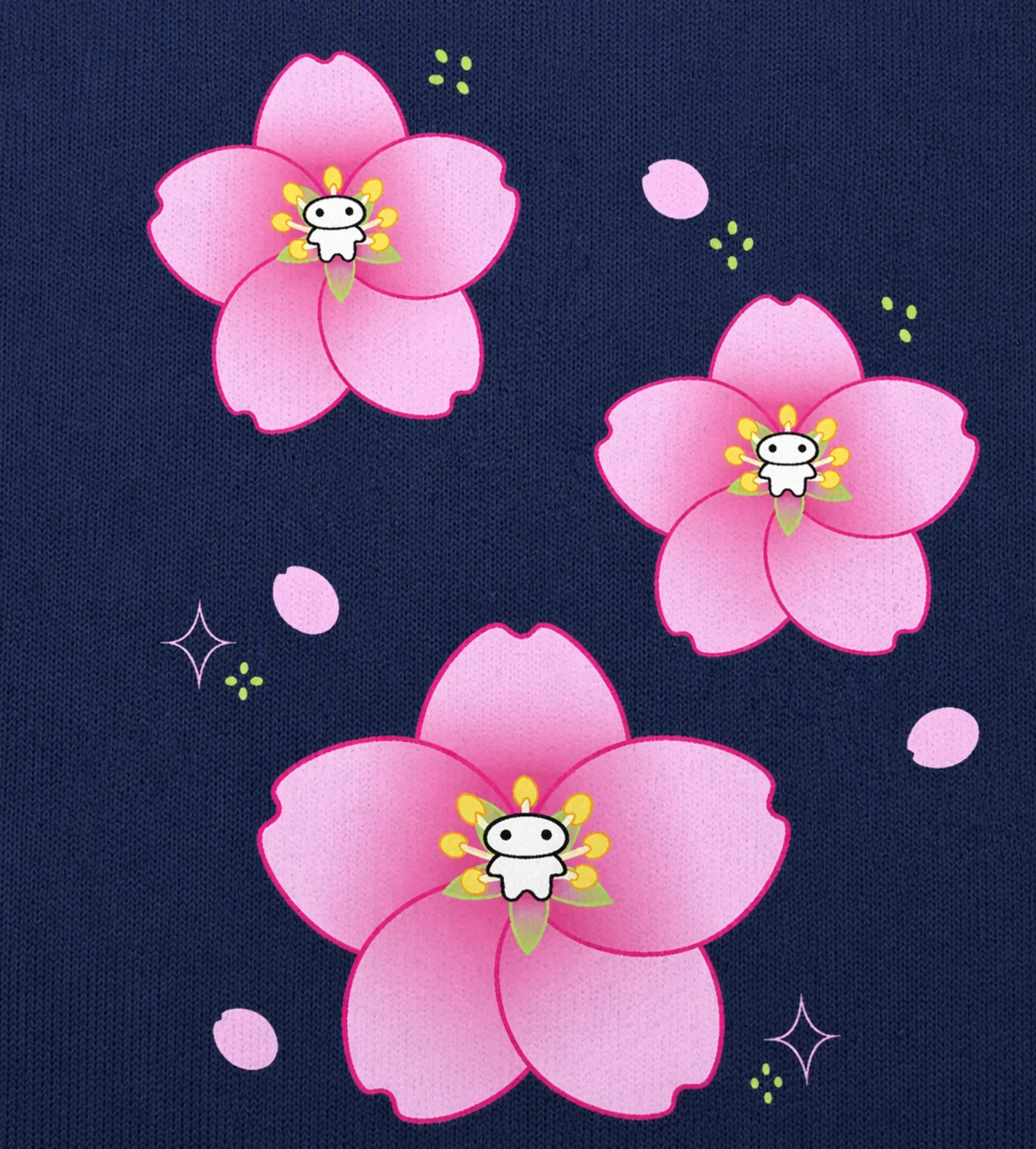 Lil Alien bae sakura back graphic detail.