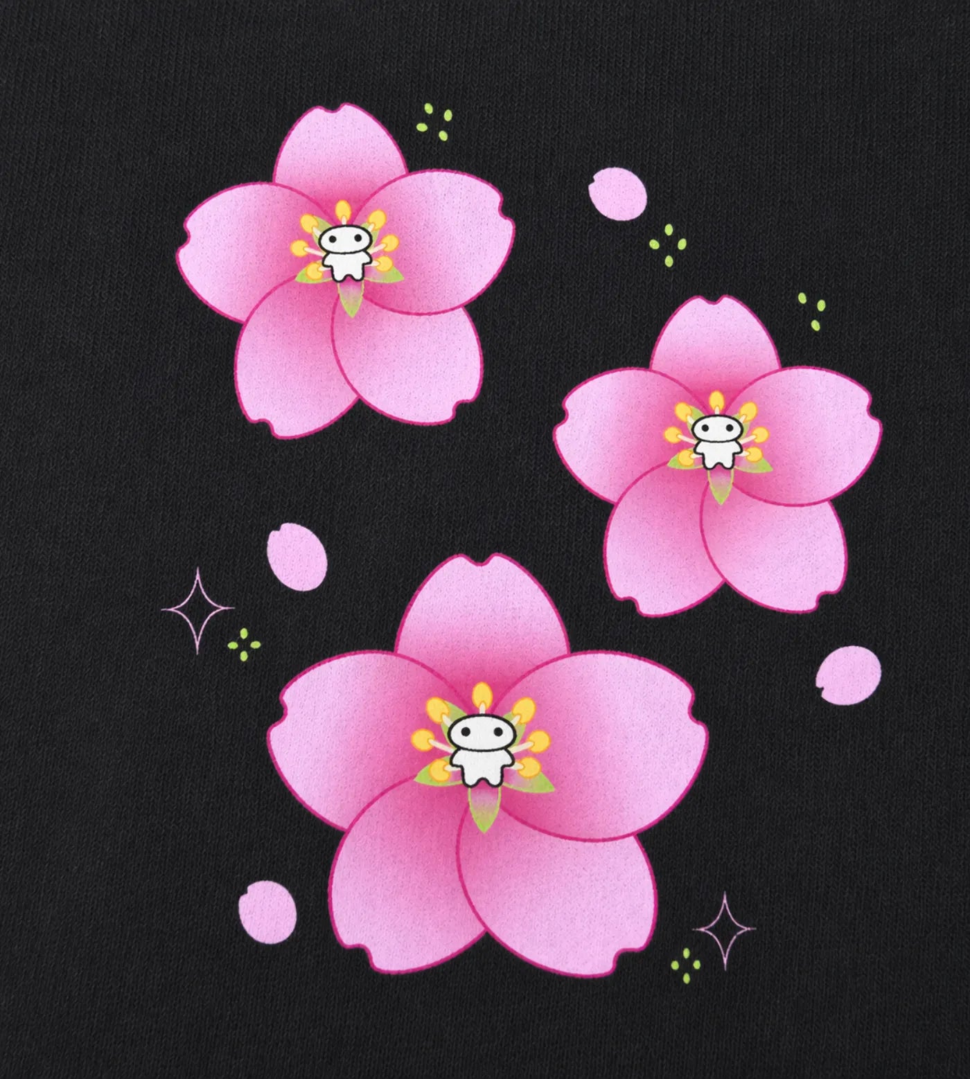 Back details of Lil Alien Bae sakura graphic. 