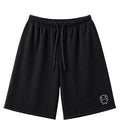 Black snow washed shorts featuring a Lil Alien Bae graphic. 