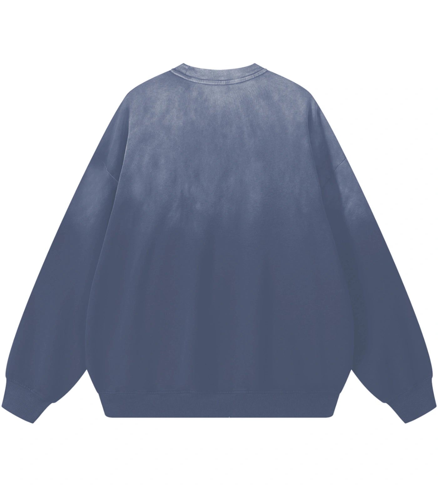 Sunfaded blue gray cotton sweatshirt.