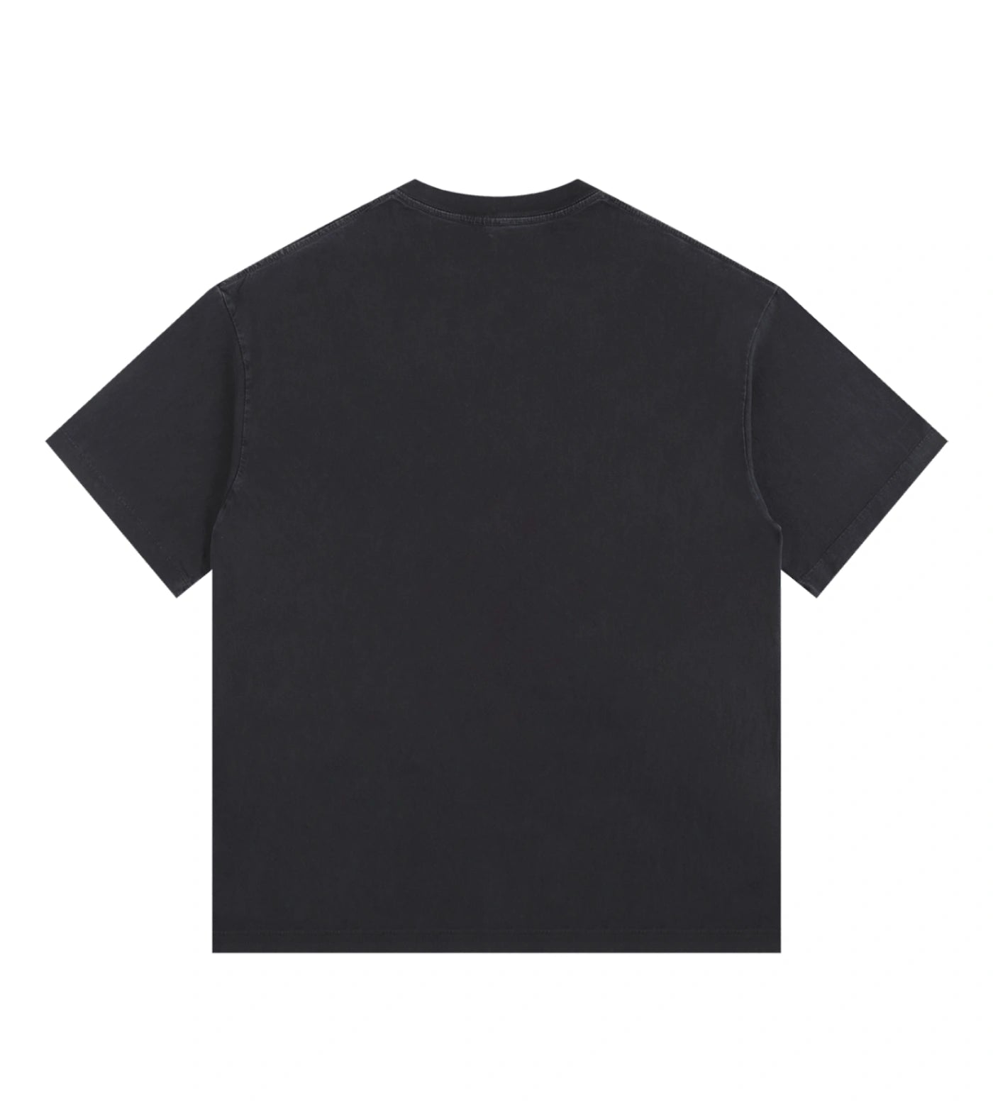 Black vintage washed oversized T-shirt.