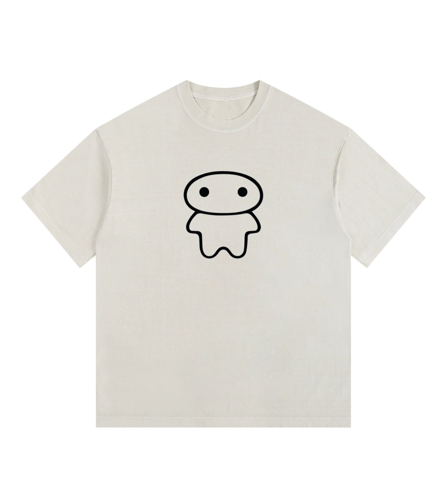 Off White vintage washed oversized T-shirt featuring a Lil Alien Bae graphic. 
