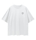 White wide fit cotton T-shirt featuring a Lil Alien Bae chest graphic. 