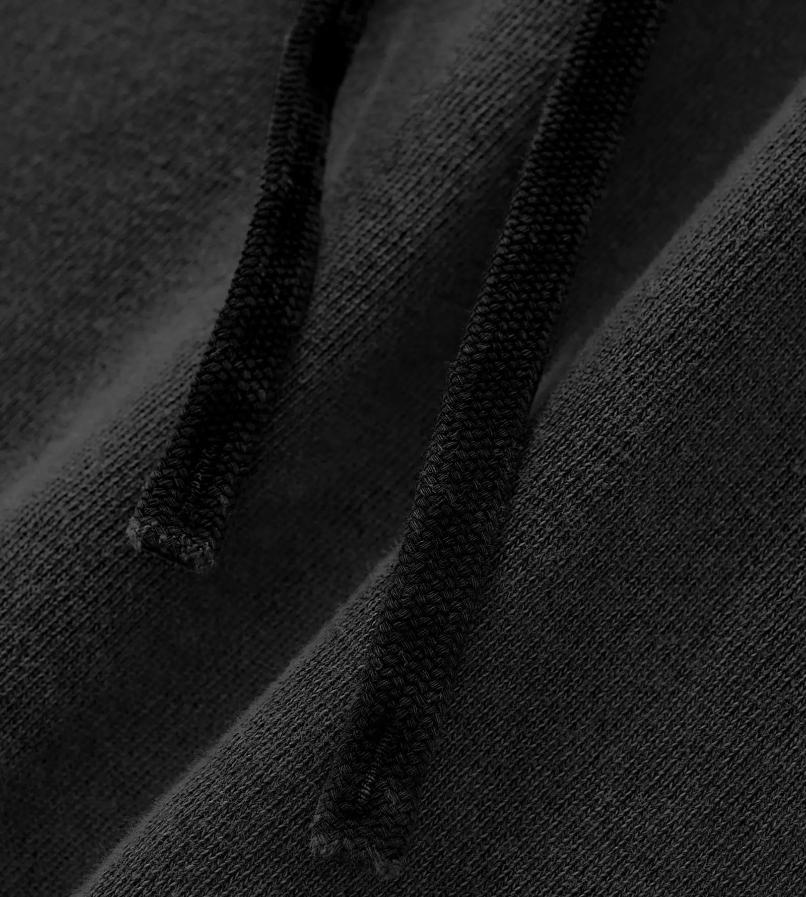 Close-up of textured black fabric